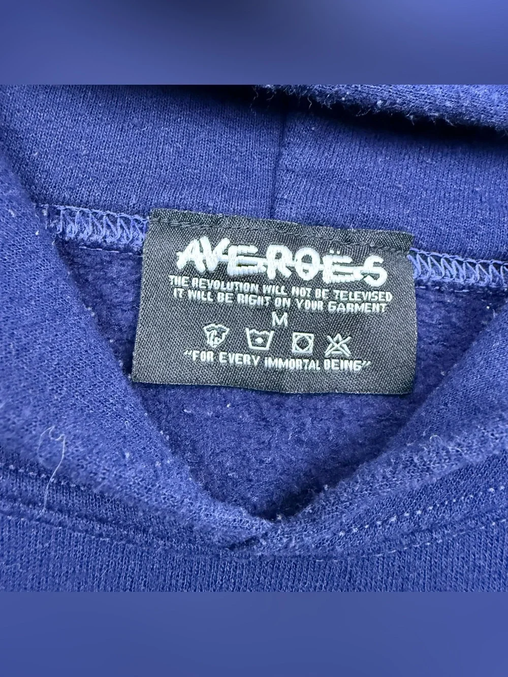 Graphic Navy Zip-Up Hoodie with FYPD Crest